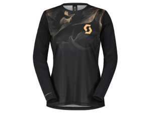 Dámský dres s dlouhým rukávem SCOTT Trail Vertic LS Black/Rose Beige