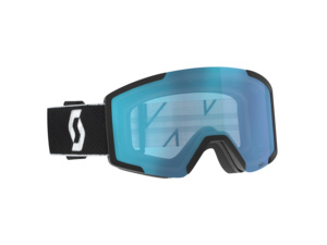 Brýle SCOTT Shield Black/White AMP Aurora Green Chrome