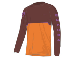 Dres s dlouhým rukávem ENDURA Core Printed End Orange