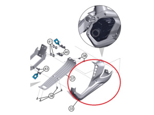 Kryt motoru pravý LAPIERRE Overvolt BES3 / GHOST E-ASX 130/160 750Wh