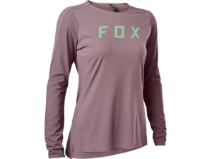 Dámský dres s dlouhým rukávem FOX Flexair Pro LS Jersey Plum Perfect -L