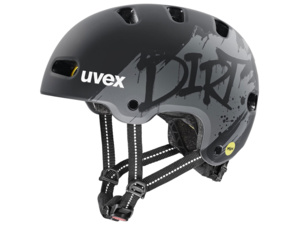 Dětská helma UVEX Kid 4 Style Mips Dirt Black Matt