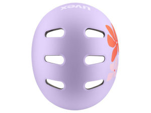Dětská helma UVEX Kid 4 Style Flower Lilac Matt