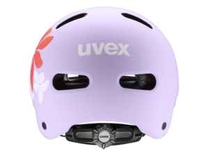Dětská helma UVEX Kid 4 Style Flower Lilac Matt