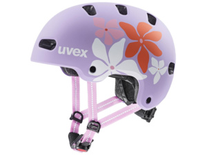 Dětská helma UVEX Kid 4 Style Flower Lilac Matt