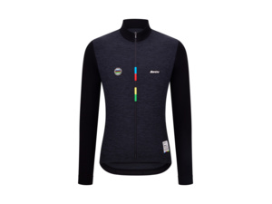 Dres s dlouhým rukávem SANTINI UCI WCH Mondo Black