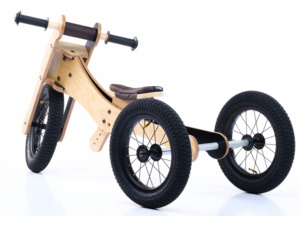 Odrážedlo/tříkolka TRYBIKE 4v1 12" Wood Brown