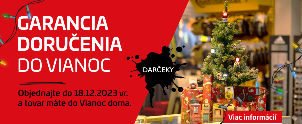 Ešte to stihnete! Garancia doručenia do Vianoc pri objednaní do 18.12.2023 vrátane