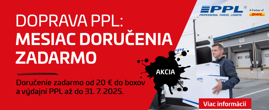 Doprava zadarmo do výdajní a boxov PPL počas celého júla