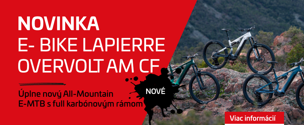 Novinka Lapierre Overvolt AM CF skladom - karbonové All-Mountain E-MTB