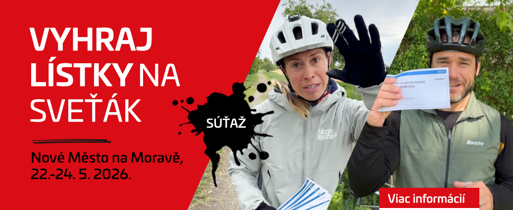 Súťaž: Vyhrajte vstupenky na Svetový pohár MTB v Novom Meste na Morave