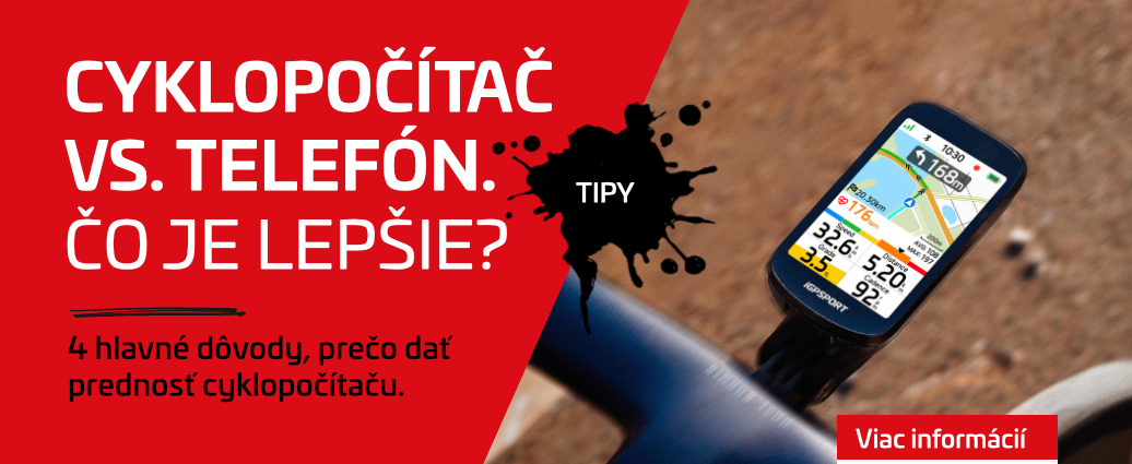 Telefón na riadidlách v lete trpí alebo prečo je cyklopočítač lepší ako telefón