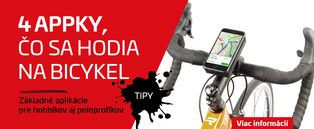 4 základné mobilné aplikácie, ktoré sa hodia na bicykel