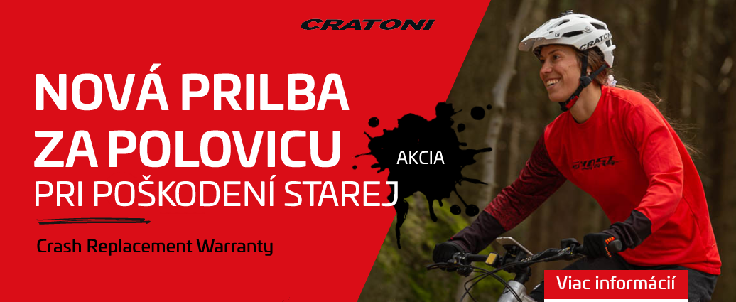 U Cratoni máte novú prilbu za polovicu v prípade poškodenia tej starej