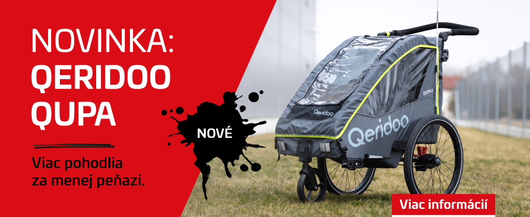 Nový vozík za bicykel QUPA od QERIDOO ponúka viac pohodlia za menej peňazí