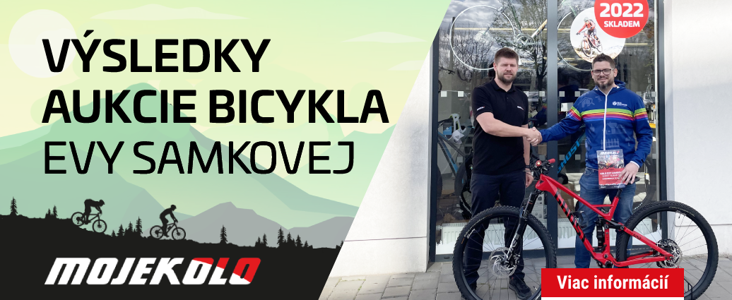 Vydražený bicykel Evy Samkovej putoval do Brna, peniaze z aukcie deťom z Klokánka