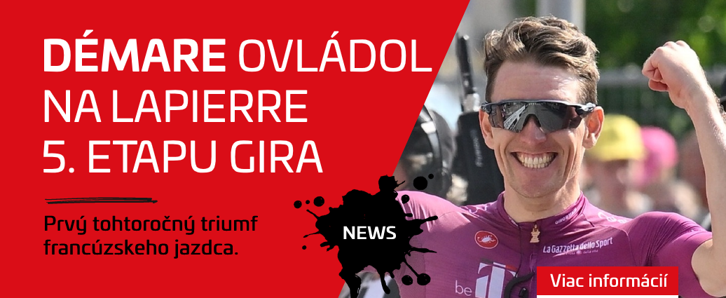 Démare na Lapierre je suverénnym lídrom bodovacej súťaže na Giro d'Italia
