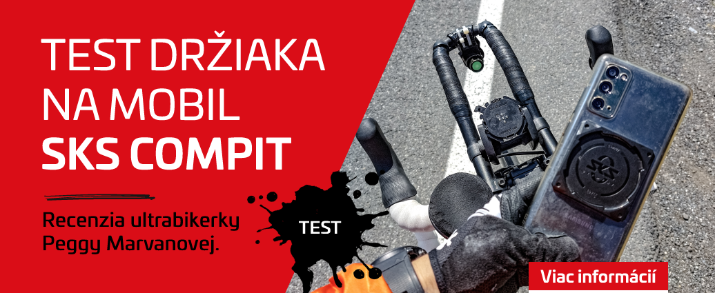 "Konečne držiak na mobil, ktorý funguje!" pochvaľuje si SKS Compit ultrabikerka Peggy Marvanová