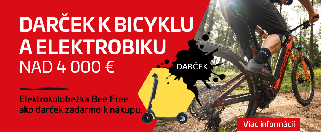 Elektrokolobežka ako darček zadarmo k bicyklu alebo e-biku nad 4 000 €