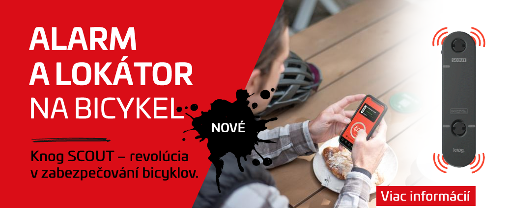 Alarm a lokátor na bicykel – Knog SCOUT znamená revolúciu v zabezpečení bicyklov