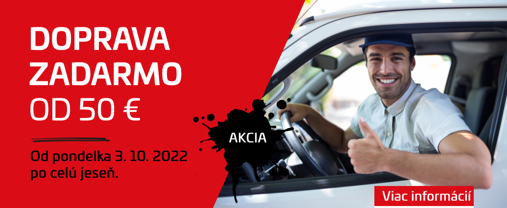 Jesenné dni dopravy: Doručenie zadarmo pri nákupe už od 50 €