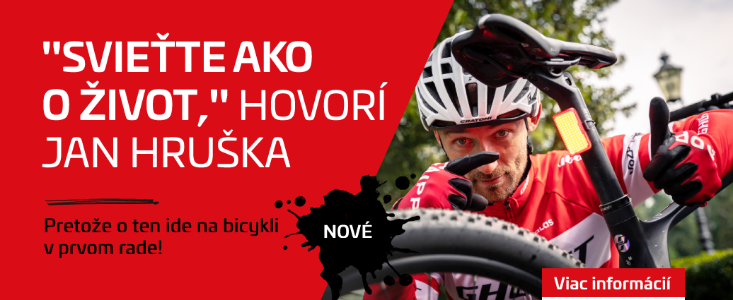 "Svieťte ako o život!" hovorí pre kampaň Zapnisvetlo.sk Jan Hruška, bývalý profi cyklista