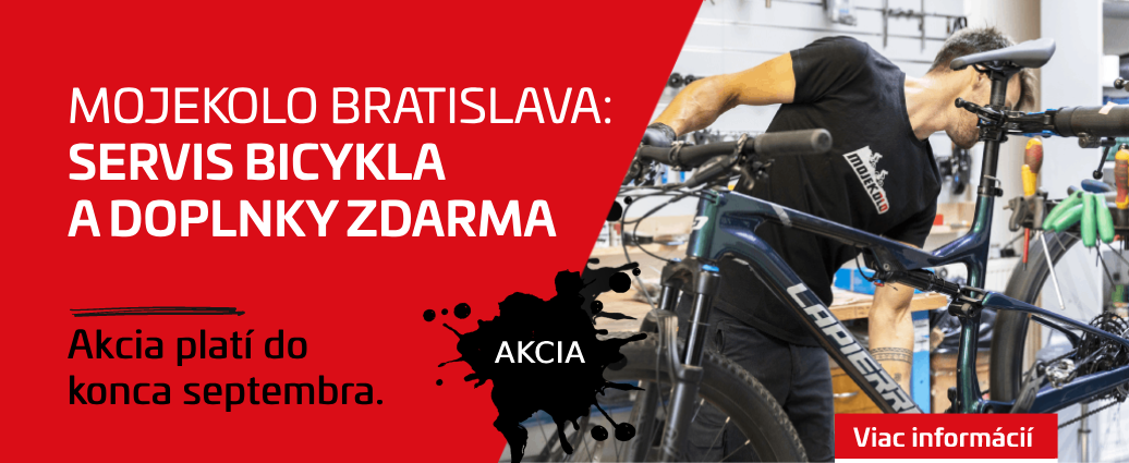 Až 3 servisné prehliadky zdarma na bicykle zakúpené na predajni v Bratislave + doplnky zdarma