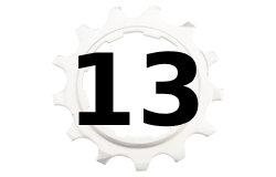 13 rýchlostí