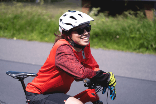 Eva Samková jazdí na bicykli Lapierre