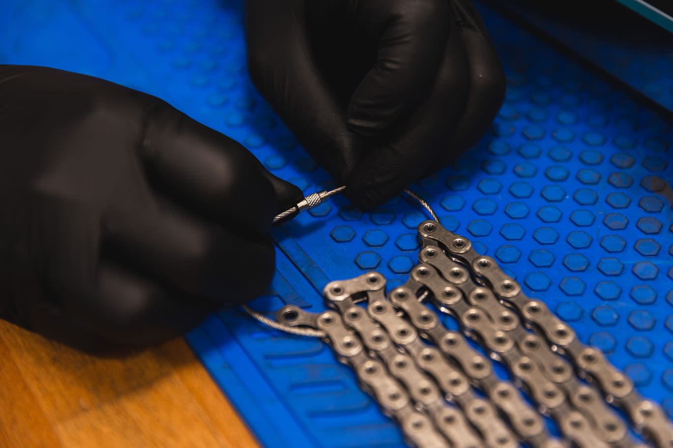 Voskování řetězu s Dynamic Waxifyer