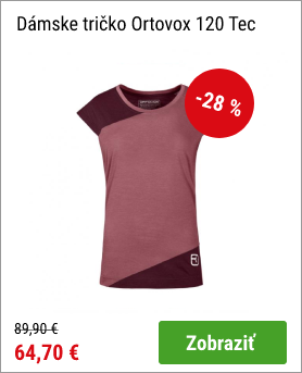 Dámske tričko ORTOVOX 120 Tec Mountain Rose