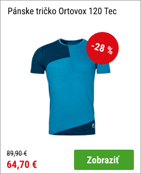 Tričko ORTOVOX 120 Tec Heritage Blue